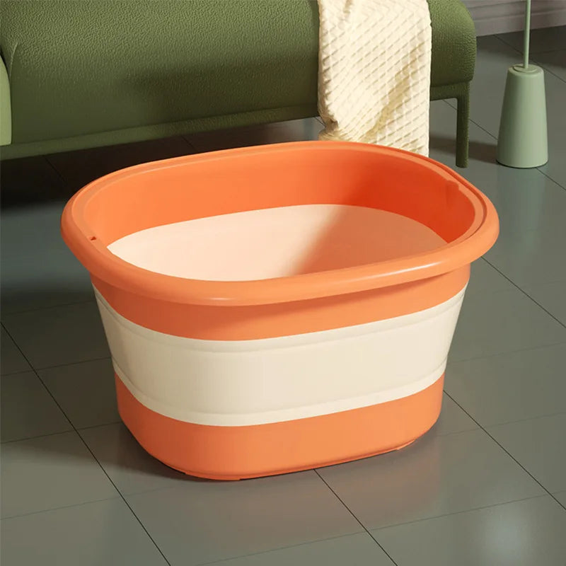 Foldable Home Foot Bath Bucket Massage Foot Wash Leisure Health Bucket Children Foot Bath Basin Portable Foot Soak Foot Tub