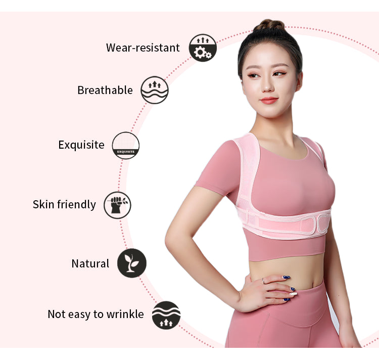 Posture Corrector for Women and Men Adjustable Upper Back Brace Shoulder Lumbar Support Belt Corset Posture Correction