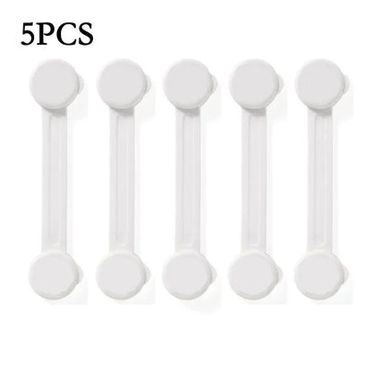 Multi-function Security Protection Locks Baby Safety Cabinet Drawer Door Buckle Home White Toilet Refrigerator Lock 5Pcs/Lot