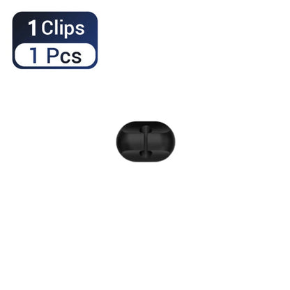 LccKaa Cable Holder Clips Cable Management Cord Organizer Clips Silicone for USB Charging Cable Mouse Cable Wire PC Office Home