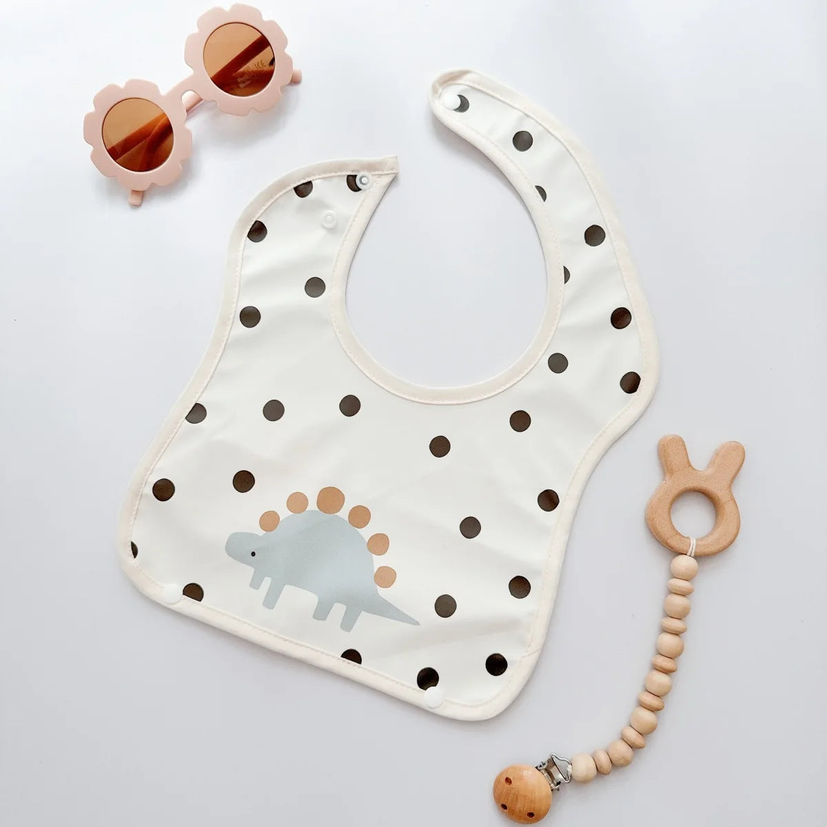 Children's Silicone Bib Baby Feeding Bibs for Newborn PU Soft removable Saliva Towel Waterproof  Dirt Proof Babies Accessories