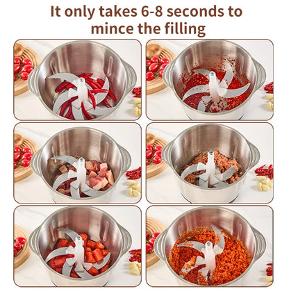 5L Electric Food Chopper Vegetable Chopper Small Food Processor Meat Grinder Mixer Electric Dicer Baby Food Processor