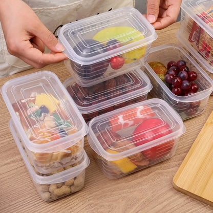 Refrigerator Storage Box Freezing Vegetable Fruit Fridge Organizer Freeze Meat Fresh-Keeping Box with Lid for Kitchen Storage