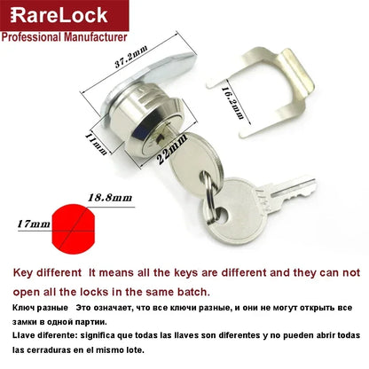 Cash Box Cam Lock for POS Machine Cash Drawer DIY Furniture Hardware Rarelock 1015 G