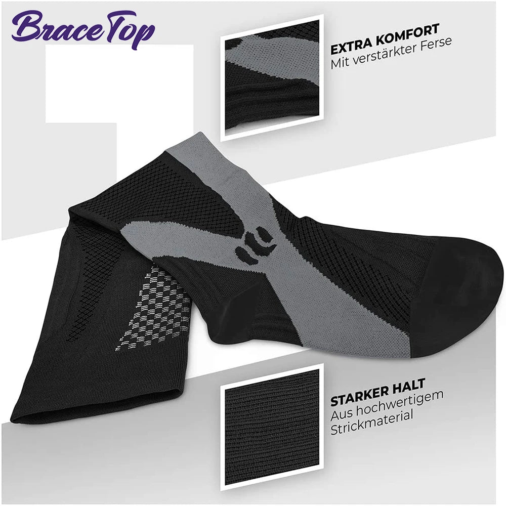 BraceTop 1 Pair Sports Stockings Compression Golf Sport Socks Medical Nursing Stockings Prevent Varicose Veins Socks Rugby Socks