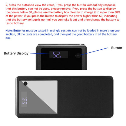 22.5w Fast Charging Power Bank Box 6*26650 Battery Box Support PD2.0/3.0 Input/output QC2.0/3.0 Output Diy Power Bank Box