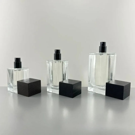 Perfume Container Bottle Cosmetics Bottled Crystal White Glass Bottles and Finely Sprayed in Bottles Perfumes