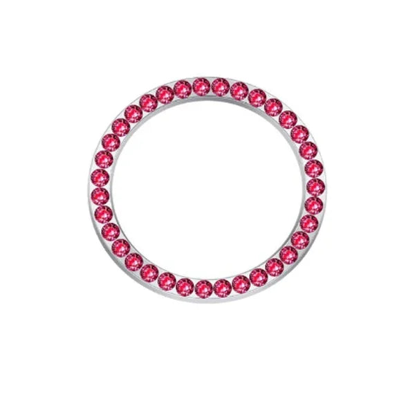 Car One-Click Engine Start Stop Switch Button Cover Crystal Rhinestone Cover Protector Ring Hand-set Sticker Decoration