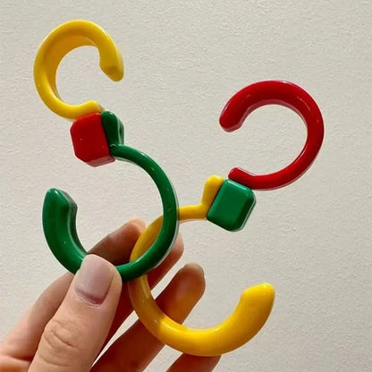 10Pcs Practical Dopamine Baby Stroller Hook Non-Marking Hanging Car Seat Hooks Foldable Rotating Shopping Pram Hook Closet