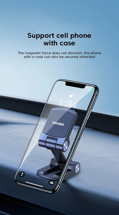 Magnetic Car Phone Holder Foldable 225° Rotation Magnet Phone Mount for iPhone Xiaomi in Car Mobile Cell Phone Holder Stand