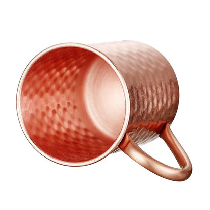 450ml 16.0oz 100% Copper Moscow Mule Mug Durable Coppery Beer Mugs Coffee Mug Milk Cup Pure Copper Cup Drinkware
