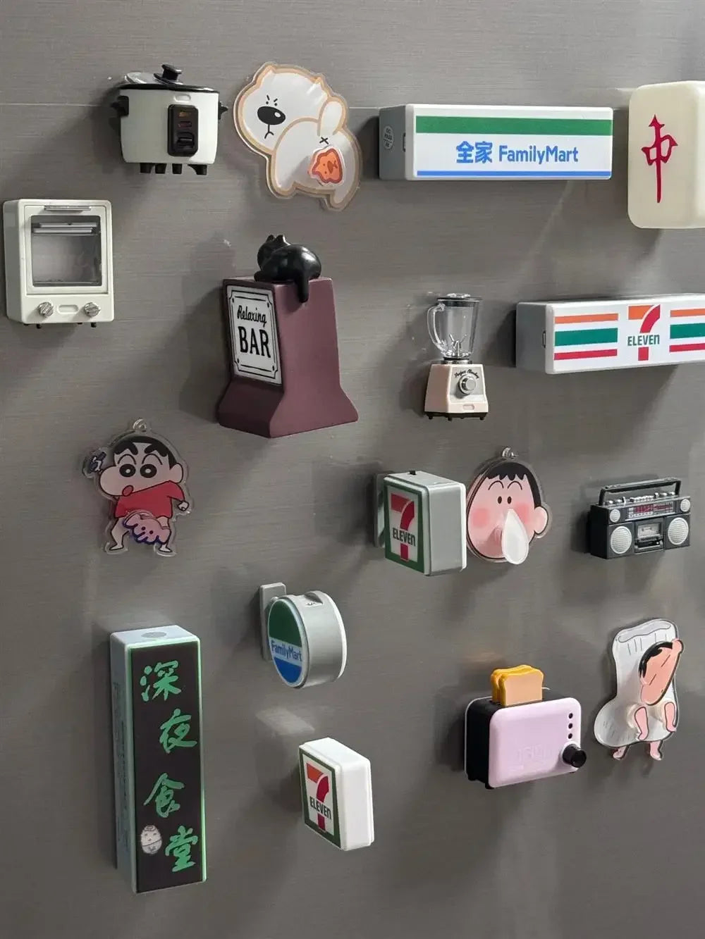 Coffee Shop Fridge Stickers Magnetic Creative Convenience Store Light Signs Home Decorative Ornaments  Luminous Light Boxes