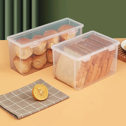 Large Capacity Storage Box Rectangle Transparent Flip Box Stationary Supplies Desktop Organizer