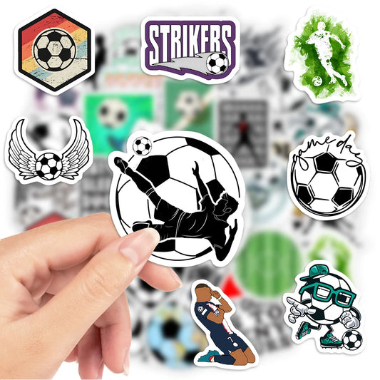 Soccer Football Sports Stickers Sports Players Jerseys Helmets  DIY Gift Toys Decal for Laptops Phones Bottles Decor Waterproof