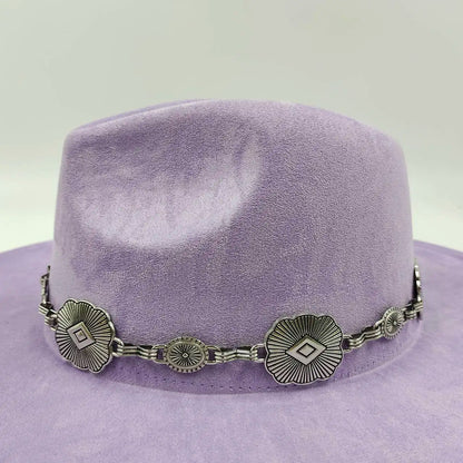 Fashion Retro Metal Accessories Fedora Belt Accessories Men Women Hats Straw Hat Accessories Belt Chain Decoration