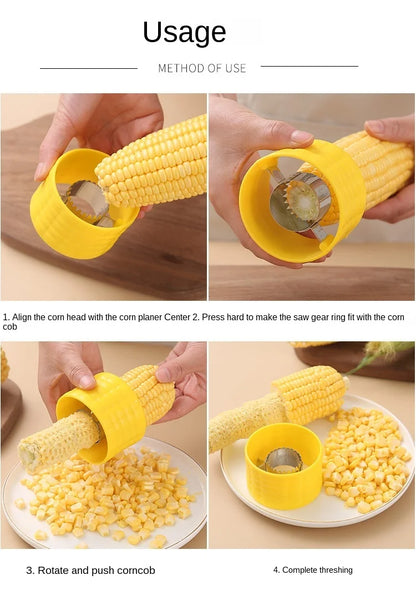 1PC Rotary Corn Peeler Planed Corn Kernel Separator Household 304 Stainless Steel Corn Thresher Kitchen Gadget Free Shipping
