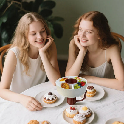 Outdoor Snack Tray Portable Outdoor Snack Platter Multi Functional Snack Tray,Reusable Snack Ring For Car Cup Holder,Home,Picnic