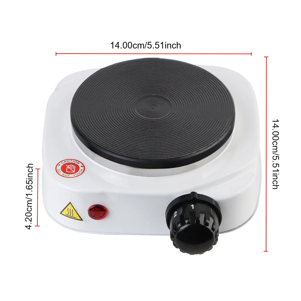 Multifunctional Kitchen Appliance Mini Electric Heater Stove Hot Cooker Plate Milk Water Coffee Heating Furnace 500W 220V