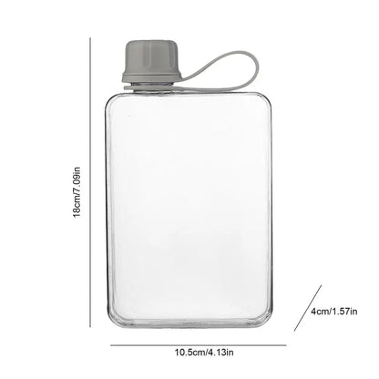 Pocket Water Bottle 500ml Flat Drink Cup Water Bottle Summer Water Flask Sports Water Bottle Summer Water Flask For Hiking ﻿