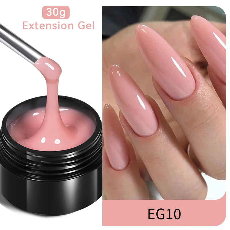 BORN PRETTY 60/30ml Hard Jelly Extension Nail Gel Polish French Nails Nude Pink White Clear Nail Supplies Gel for extension