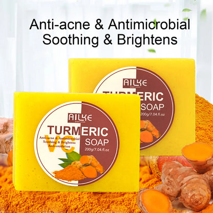 AILKE Turmeric Renew Skin Care Sets Vitamin C Women Facial Organic Anti Acne Whitening Hydrating Firming Korean Face Products