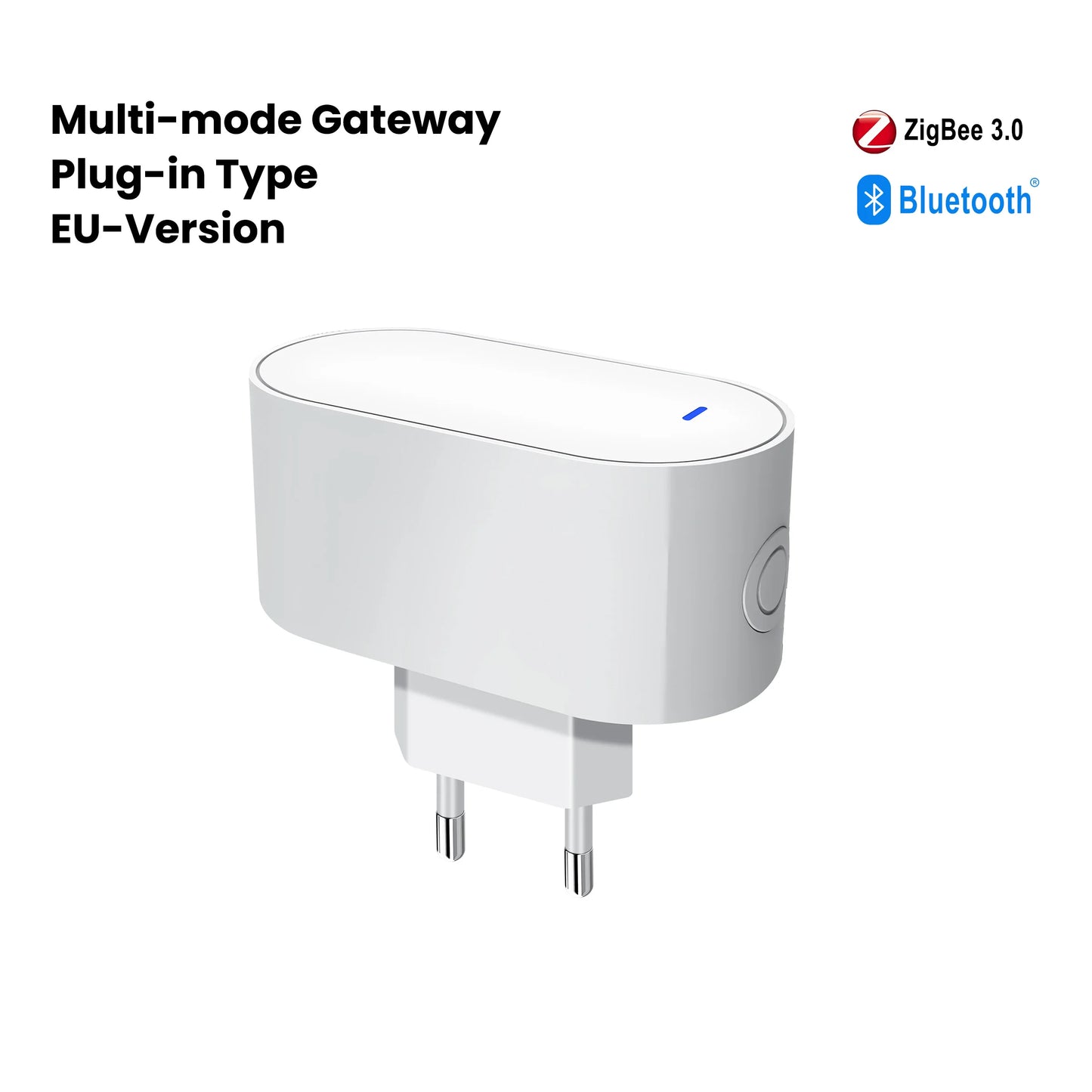 GIRIER Tuya ZigBee Gateway Hub Plug-in Type Multi-mode ZigBee Gateway Bridge Bluetooth Mesh Hub Supports Smart Home Automation