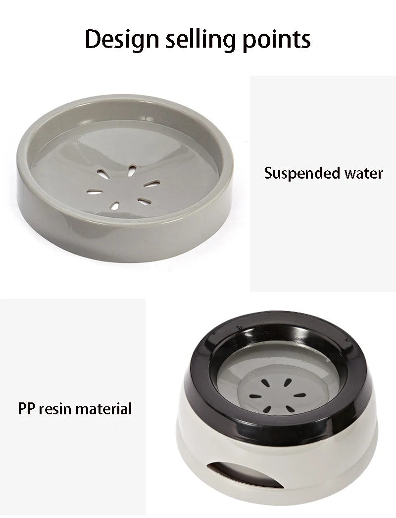 Can be Used on the Car Pet Dog Bowls Floating Not Wetting Mouth Cat Bowl No Spill Drinking Water  Plastic Portable Dog Bowl