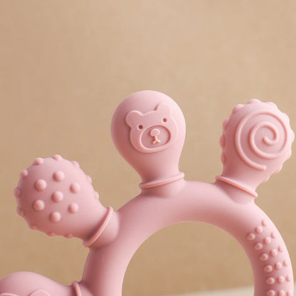 Baby Silicone Teethers Animal Food Grade Silicone Baby 0-12 Toys Silicone Teeth Grinding Stick Newborn Pacifier Accessories Toys