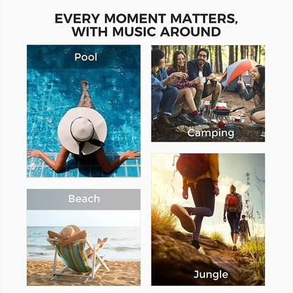 Waterproof Bluetooth Speaker Portable Outdoor Mini Wireless Speakers for Music Player Powerful Sound Box Handfree TF Subwoofer