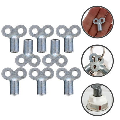6pcs Radiator Valve Key Universal Bleed Key Faucet Key Heater Wrench Square Hole Key Gas Key Plumbers Tool Key Socket Keys Hand