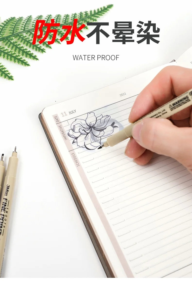 Line Drawing Pen Art Pigment Ink Drawing Waterproof Art Architecture School Supplies Paint Brushes Pinceles Painting Supplies