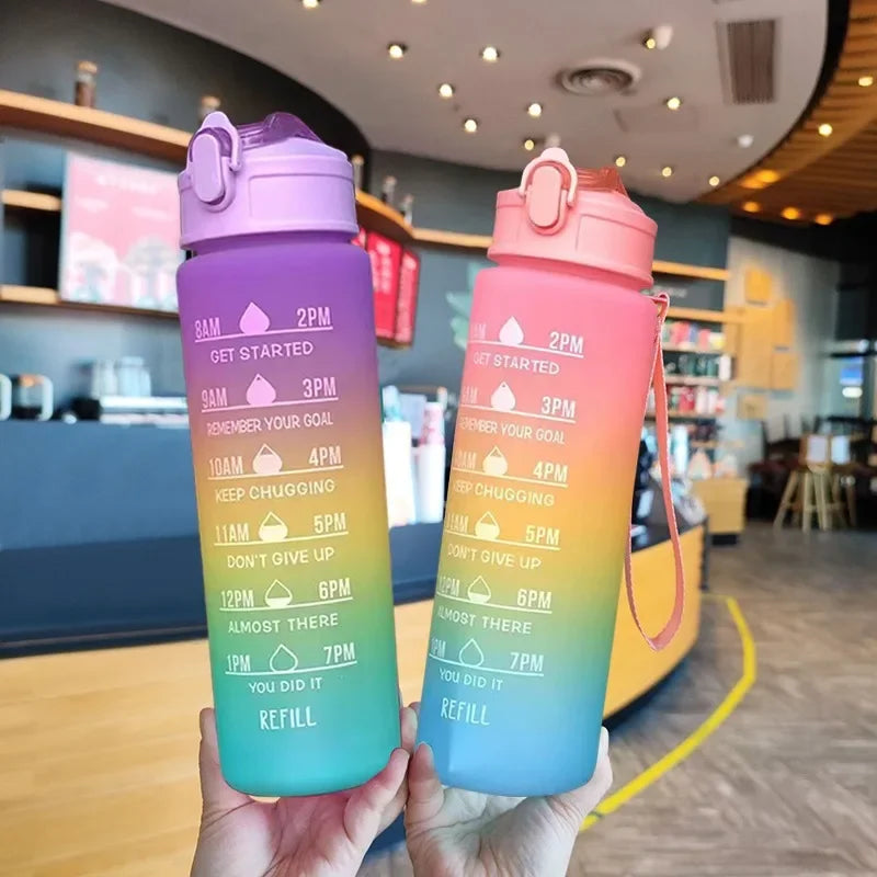 900ML Water Bottle Portable Vacuum Flasks Drinkware Camping Motivational Skirt Outdoor Bikini Sport Kitchen Times Bra Marker Gun