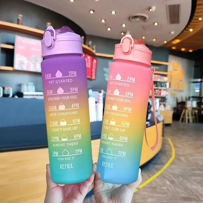 900ML Water Bottle Portable Vacuum Flasks Drinkware Camping Motivational Skirt Outdoor Bikini Sport Kitchen Times Bra Marker Gun