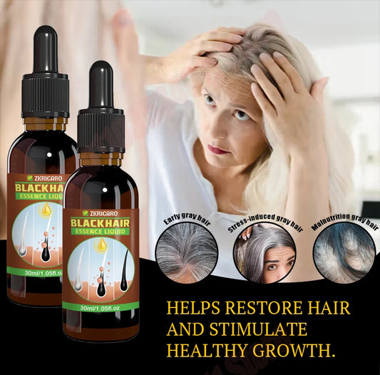 Grey hair serum for men and women, from white to black