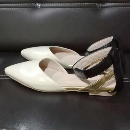 Pointed Toe Women Sandal Casual Flat Heel Shoes Fashion Hook Loop Ankle Buckle Women's Sandal Trend 2025 Shoes