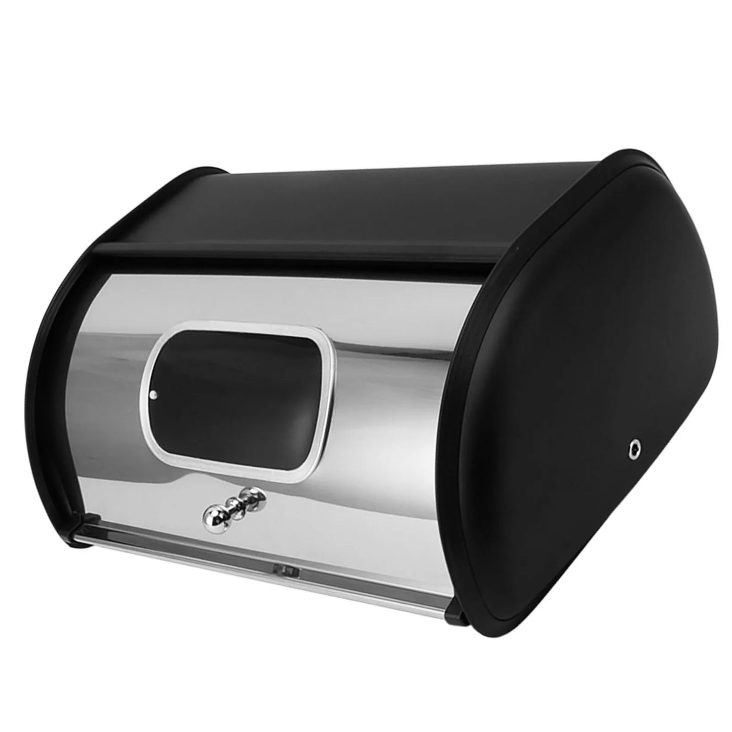 Iron Bread Bin Bread Box Bread Holder Storage Container With Small Window for Kitchen Countertop Bread Storage Holder