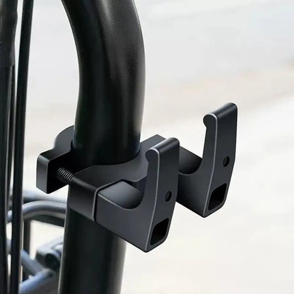 Bicycle Front Hanging Hook Free Punch Sturdy Tube Storage Hook Holder Rack Hanger for Electric Scooter Bike Motorcycle