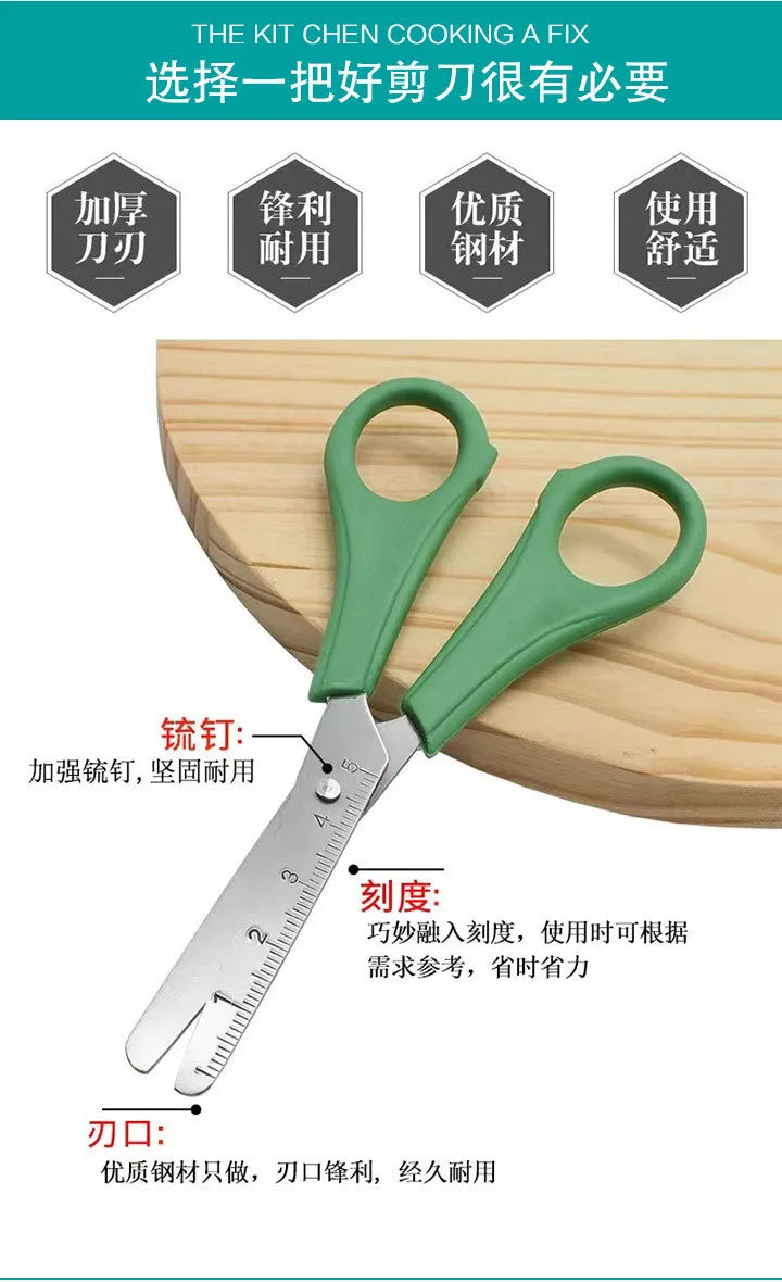 Graduated Student Scissors DIY Handmade Scissors Safety Ruler Graduated Scissors Stationery Student Supplies Office Supplies