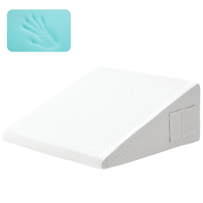 1pc Ultimate Memory Foam Wedge Pillow - Enhanced Sleep Support for Surgery Recovery, Ideal Leg Elevation & Acid Reflux Relief, T