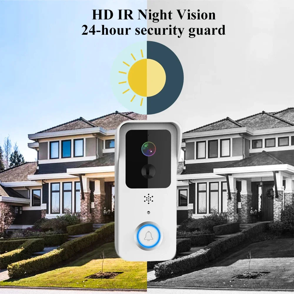 Video Doorbell 5G 2.4G WiFi 1080P Smart Outdoor Wireless Intercom Waterproof Wireless Camera Home Safety Doorbell Camera