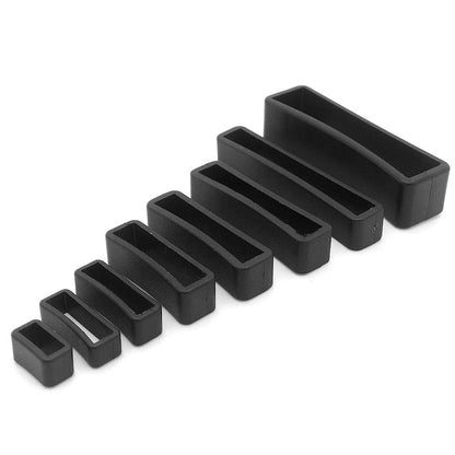 10 Pcs/Pack Plastic Belt Loop Keeper Square Loop Buckles Belt Harness Backpack Straps