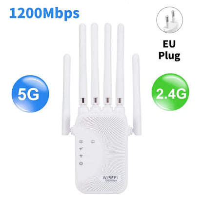 Xiaomi 1200Mbps Wifi Amplifier Dual band 2.4G 5G Repeater Network Expander Range Extender Signal Booster Wireless Wi-Fi Router