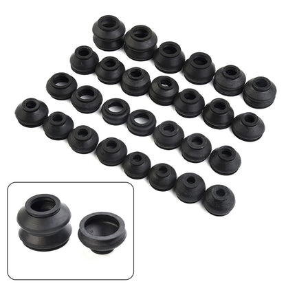 28pcs Car Suspension Steering Ball Joint Rubber Dust Boot Cover Tie Rod End Sets Track Tie Turn Rods Auto Replacement Parts