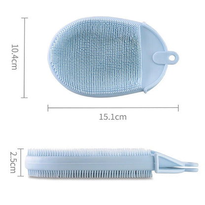 Massage bath towel silicone bath brush Skin Clean Silicone Bath Brushes Shower Gloves Bath Scrub Remover Body Exfoliating