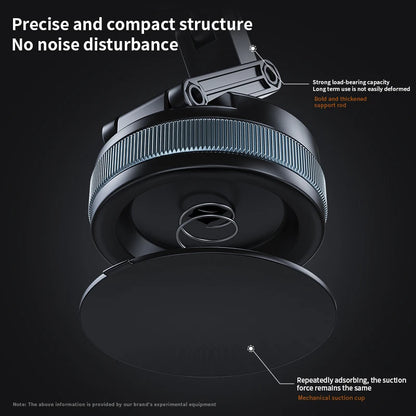 Rotating Car Mount Holder Adjustable Magnetic Phone Stand Strong Suction Cup Telescopic Foldable Universal Stable Car Interior