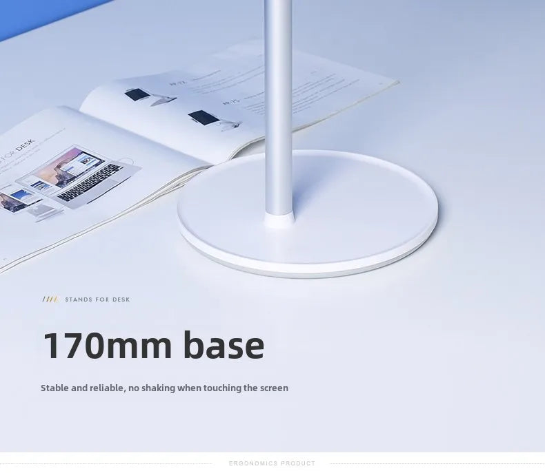 Sturdy Tablet Stand with Adjustable Viewing Angles - Ideal for Bedside, Desktop, and Kitchen Use