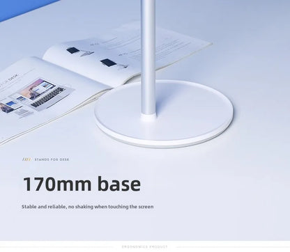 Sturdy Tablet Stand with Adjustable Viewing Angles - Ideal for Bedside, Desktop, and Kitchen Use