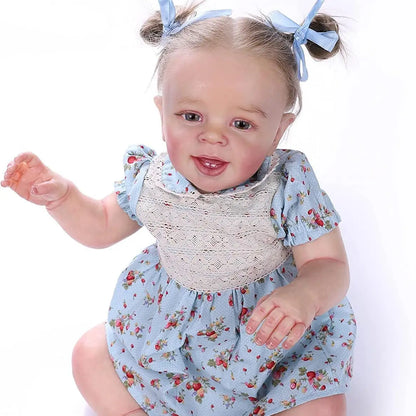 A 55cm-long fully enamel doll that can be washed and reused, perfect for soothing and entertaining babies. It's a realistic baby