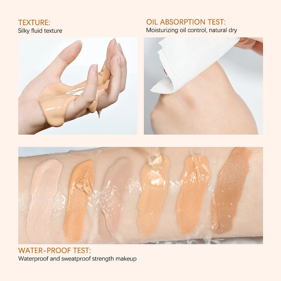 Make Up Foundation Cream for Face High Coverage Foundation Foundations Makeup Waterproof Korean Makeup Base Cosmetic Mist Cc Bb