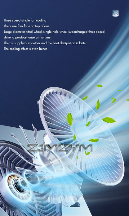 Aluminum Laptop Stand with Cooling Fan Ergonomic Notebook Foldable Cooler Laptop  Adjustable Aluminum Laptop Stand